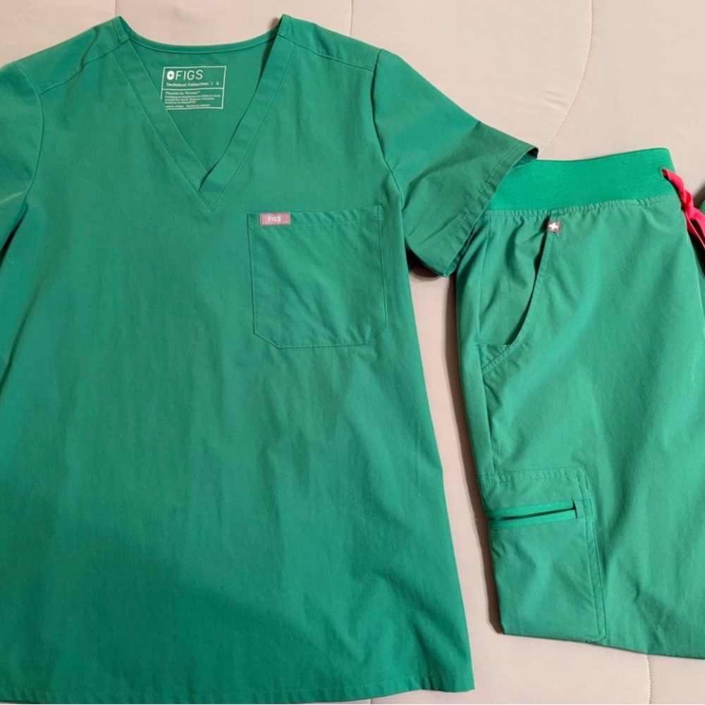 Figs Green Scrub Set Small